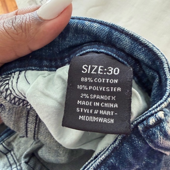 Distressed Blue Jeans - Picture 3 of 3